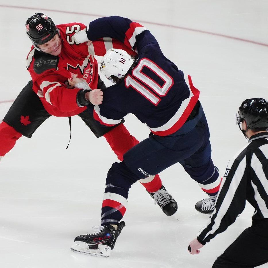 U.S. beats Canada 3-1 in fight-filled 4 Nations matchup